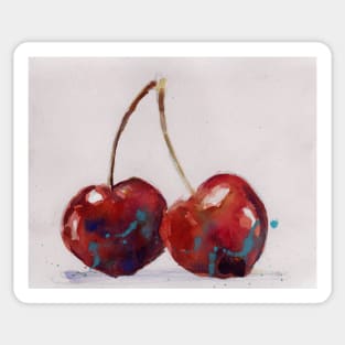 Cherries with a Splash Sticker